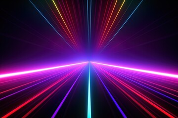 Digital Energy Flow: Neon Line Wave for Date Connection wallpaper background