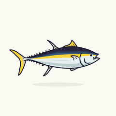 Tuna Fish Vector Illustration sticker