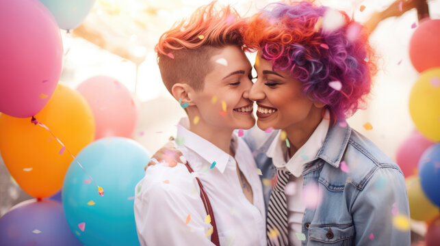 LGBTQ couples Celebrating a special anniversary