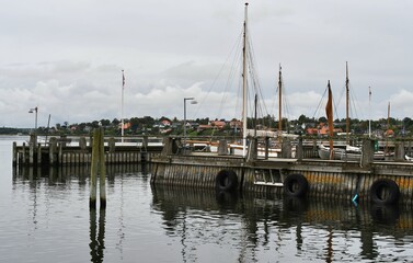 boats in the harbor