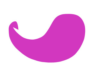 illustration of a pink and white heart