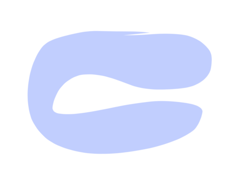 polish blue abstract elemen blob