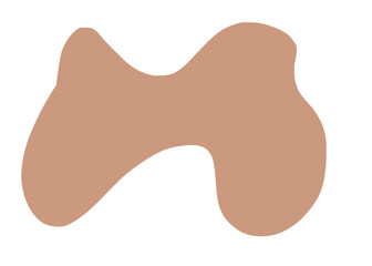 dog bone illustration blob abstract