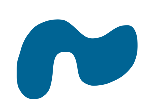 illustration of an background blue blob