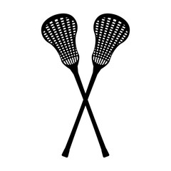 Lacrosse Stick Vector Design on White Background
