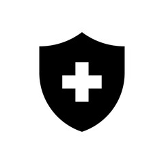 Shield with cross icon