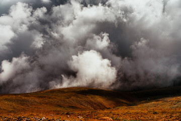 Clouds rolling over the Mountain, Mt Kosciuszko NSW