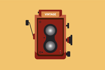Radio vintage vector illustration, colorful and fun, 90s nostalgia. Can be use for icon or items background.