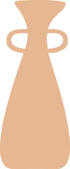 Pottery shape abstract vector element