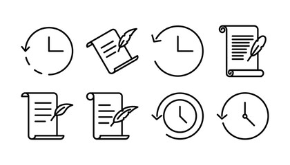 History icon vector. redo history icon