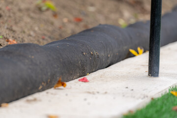 Installed storm water, drainage, straw wattles providing erosion and sediment control.
