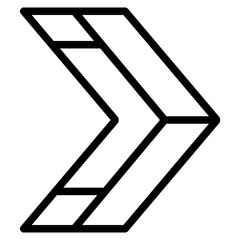 black arrow icon. line style. arrow icon for your web site design, logo, app, UI. arrow indicated the direction symbol. curved arrow sign