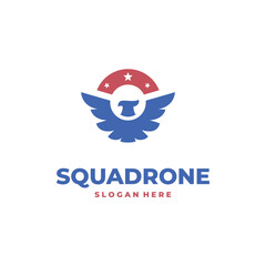 eagle squadrone logo vector