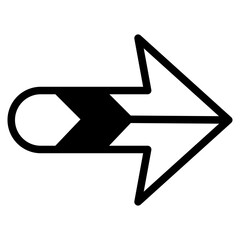 black arrow icon. black fill style. arrow icon for your web site design, logo, app, UI. arrow indicated the direction symbol. curved arrow sign