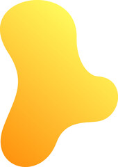 Abstract blob shape splash gradient vector element