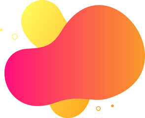 Abstract blob shape splash gradient vector element