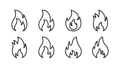 Fire icon vector. fire flame icon