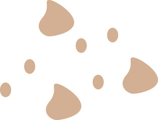 Abstract shape recolorable vector element