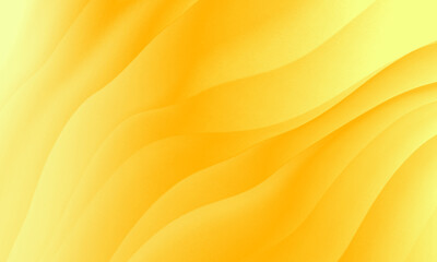 Abstract yellow colors gradient with wave lines pattern texture background.