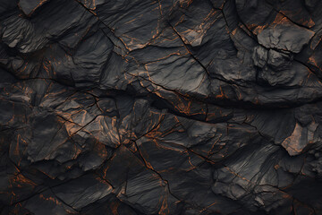 Mystical Tilt-Shift Landscape Dark Rock Texture with Brown and Black Patterns
