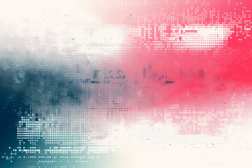 Glitch Textured Color Banner With Distress Effect Created Using Artificial Intelligence