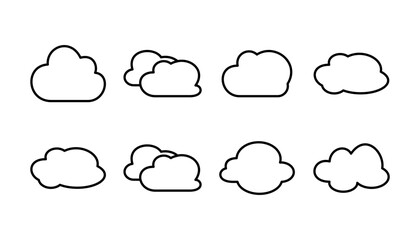 Cloud icon vector. cloud data. cloud services