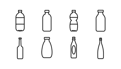 bottle icon vector. bottle icon in trendy flat design