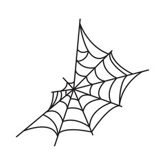 Fototapeta premium halloween spider web spooky illustration