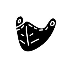 health mask silhouette icon