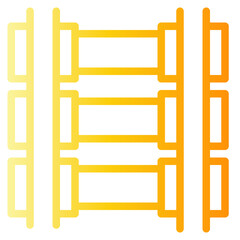  track, transport, train, railway, railroad, transportation,  Icon, gradien style icon vector illustration, Suitable for website, mobile app, print, presentation, infographic and any other project.