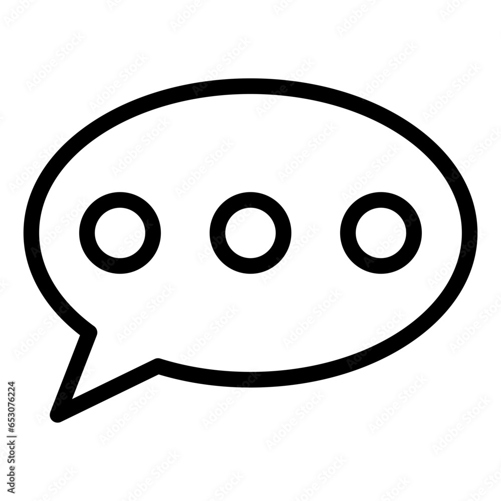 Poster chat bubble icon