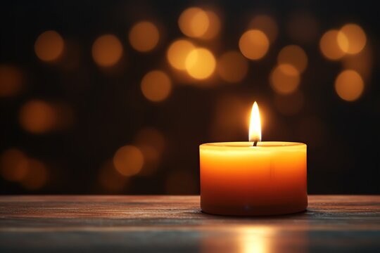 Burning candle background