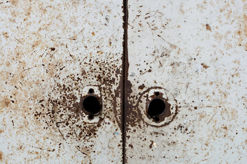 rusty metal door