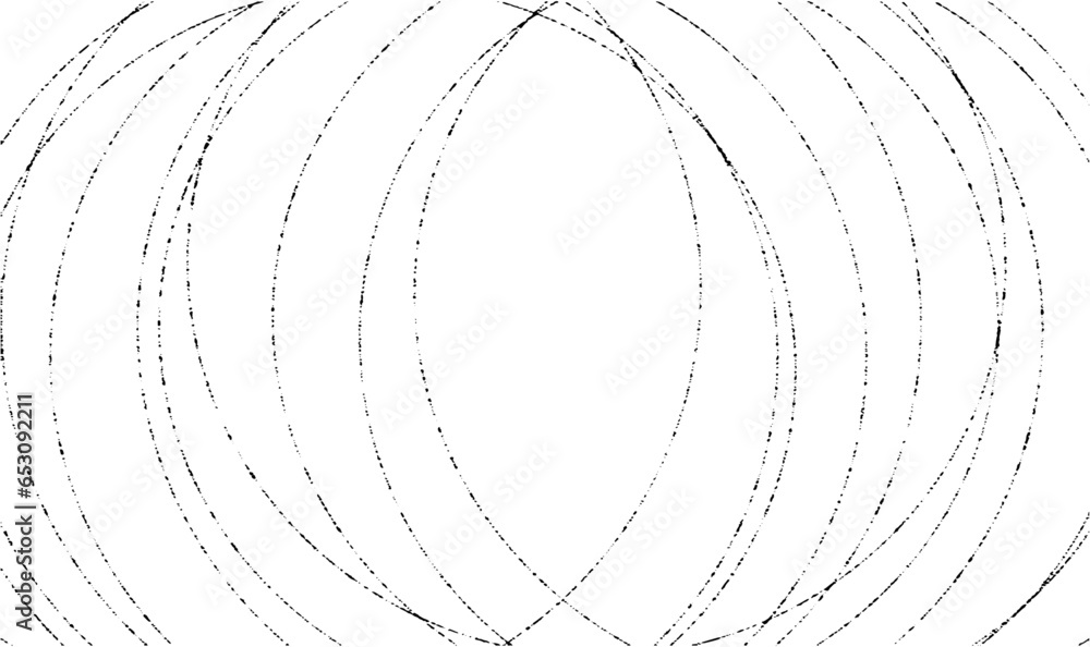 Poster Circle grunge overlay texture. Isolate urban circle dust line and grunge dot texture background. vector illustrator for design page element.