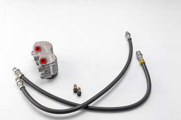 parts and components of the brake and fuel system and throttle control of engine speed for car...