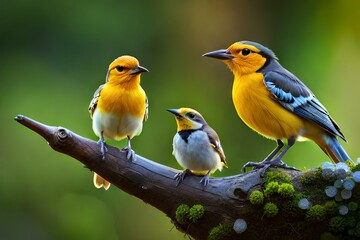 Obraz premium robin on a branch generated by AI