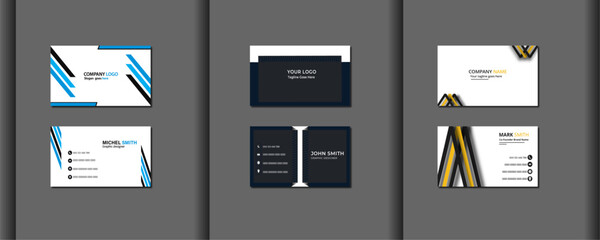 modern business card,personal business card, company business card.Stationery design.