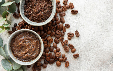 Handmade coffee scrub.
