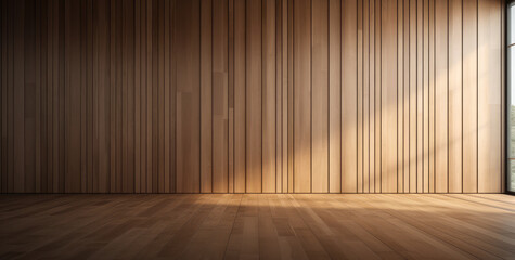 Minimalist empty living room interior composition