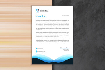 Vector a4 gradient letterhead template design
