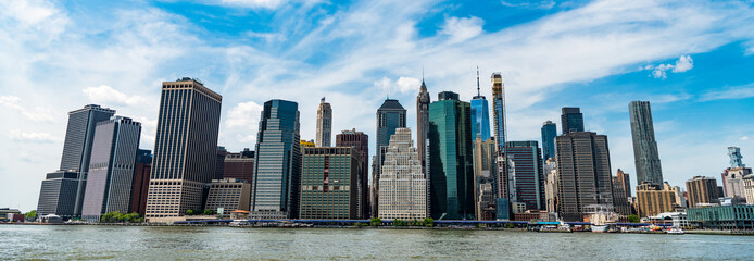 city skyscraper of manhattan. skyscraper skyline of manhattan. cityscape skyline. new york city....