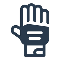 Reliable Cricket Glove Icon