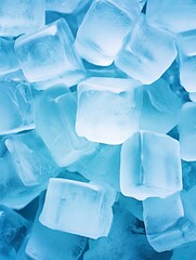 Obraz premium Ice cube background, ice cube texture, or background.