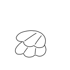 Shell black outlines doodle