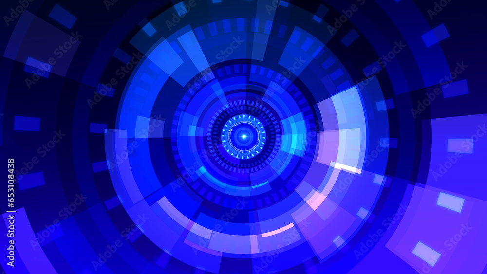 Poster abstract hi-tech hud sci-fi display interface digital technology background