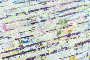 Colorful abstract oil painting art background. Texture of canvas and oil.