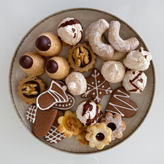 Christmas cookies on a plate