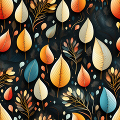 Autumn Leaves  - Seamless Patterns