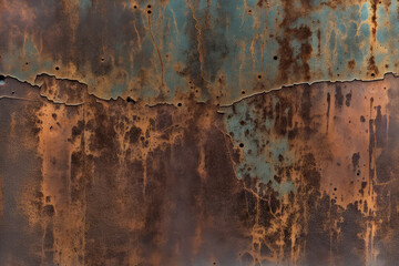 Industrial scratched, distressed metallic texture with a rusty, weathered surface