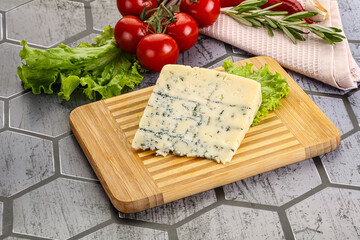 Gourmet blue cheese with mold